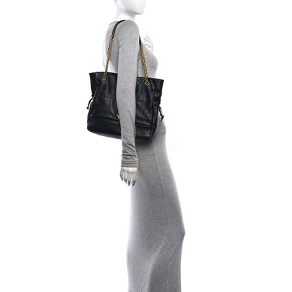 Saint Laurent Lambskin Small Jamie Shopping Tote Black 2 of 12