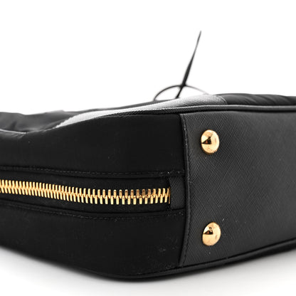 Prada Re-Nylon Saffiano Large Re-Edition 1978 Two Handle Bag Black 9 of 10