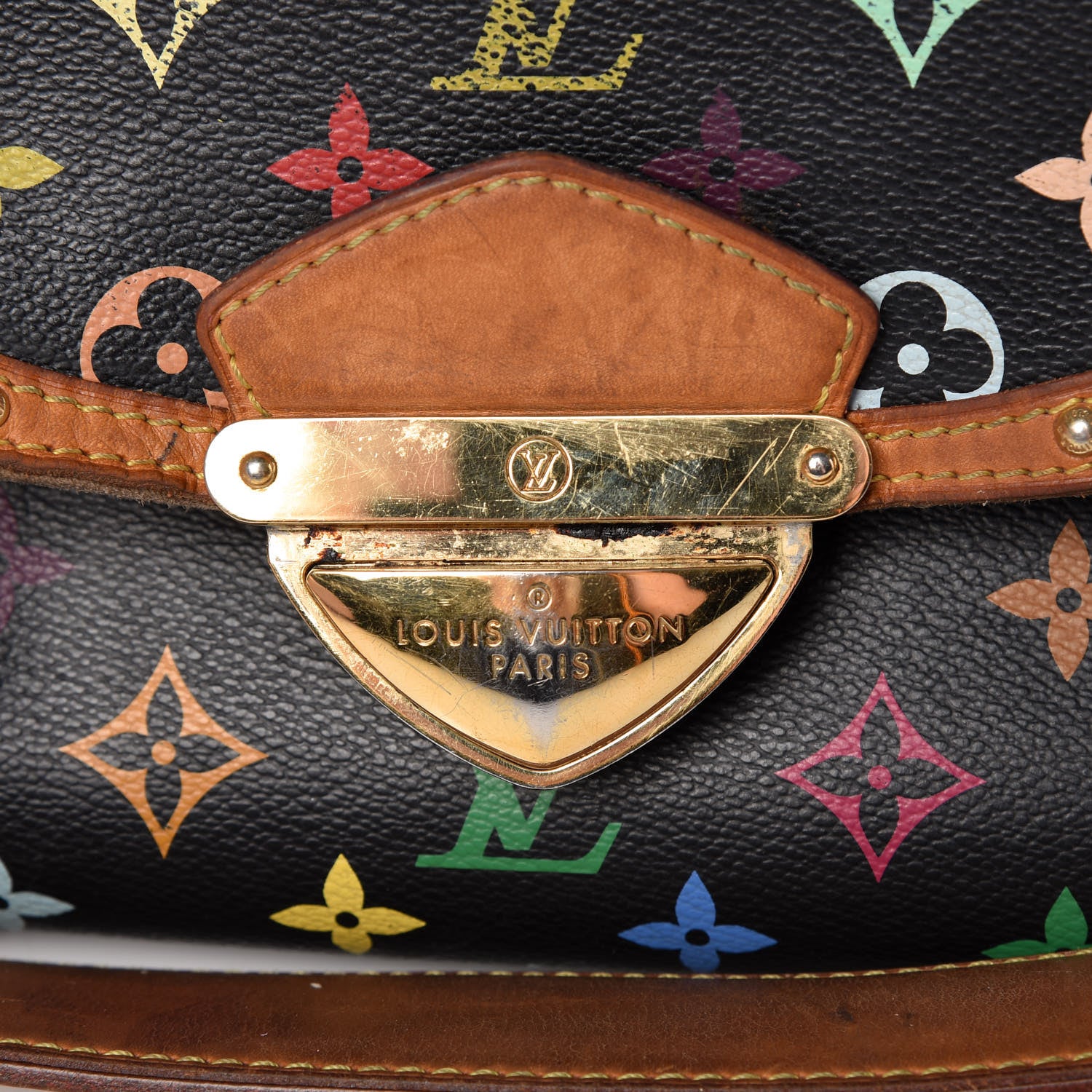 Louis Vuitton Monogram Multicolor Beverly MM Black 8 of 33