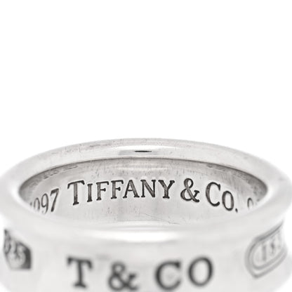 Tiffany Sterling Silver 1837 Band Ring 54 7 4 of 4