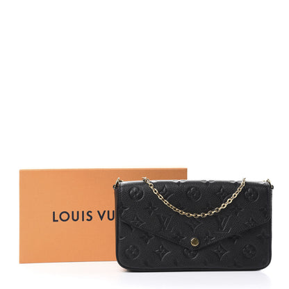 Louis Vuitton Empreinte Pochette Felicie Chain Wallet Black 13 of 13