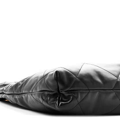 Chanel Shiny Calfskin Quilted Small Chanel 22 Black 11 of 12