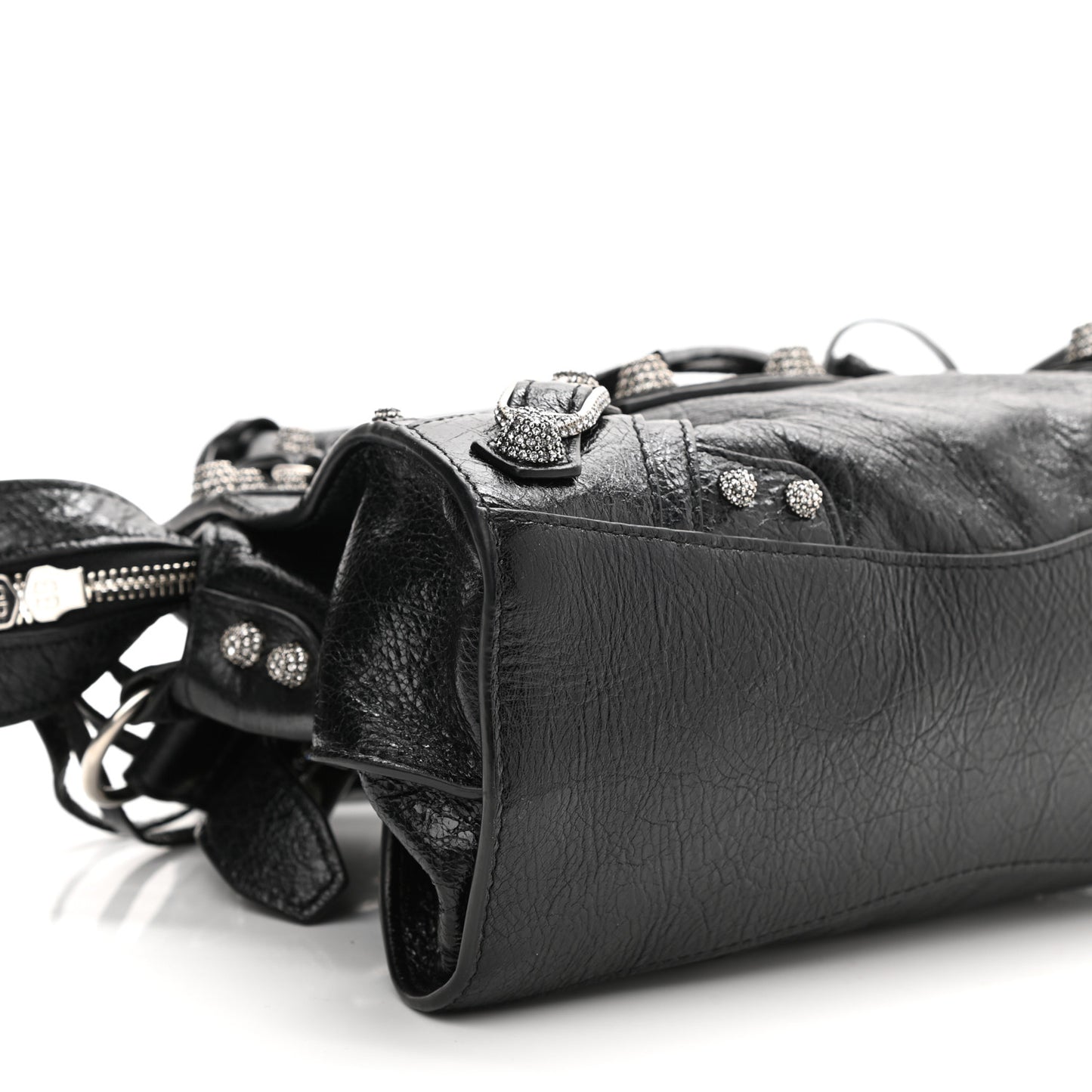Agneau Arena Crystal Neo Cagole Handbag XS Black