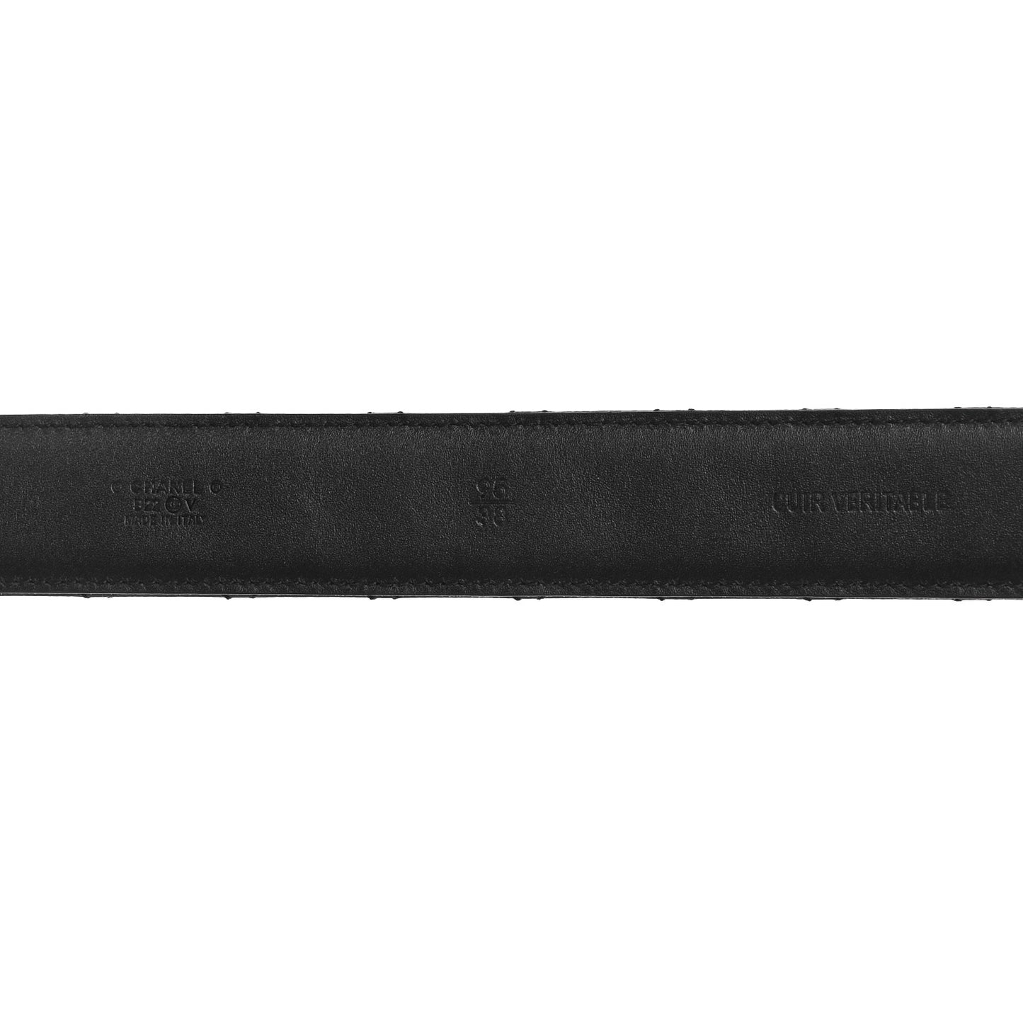 Caviar Quilted CC Chain Belt 95 38 Black