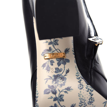 Gucci Malaga Kid GG Victoire 95mm Ankle Boots 37.5 Black 9 of 11