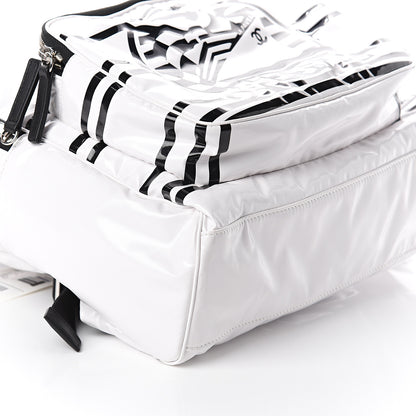 Chanel Vinyl La Pausa Bay Backpack White 8 of 9