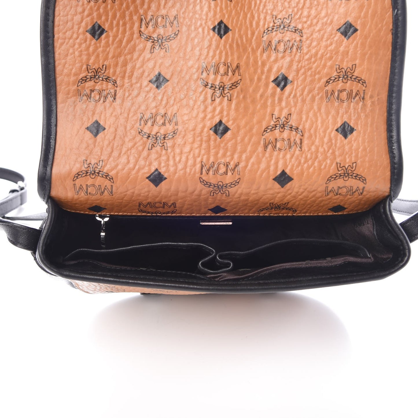 Visetos Small Crossbody Flap Messenger Cognac