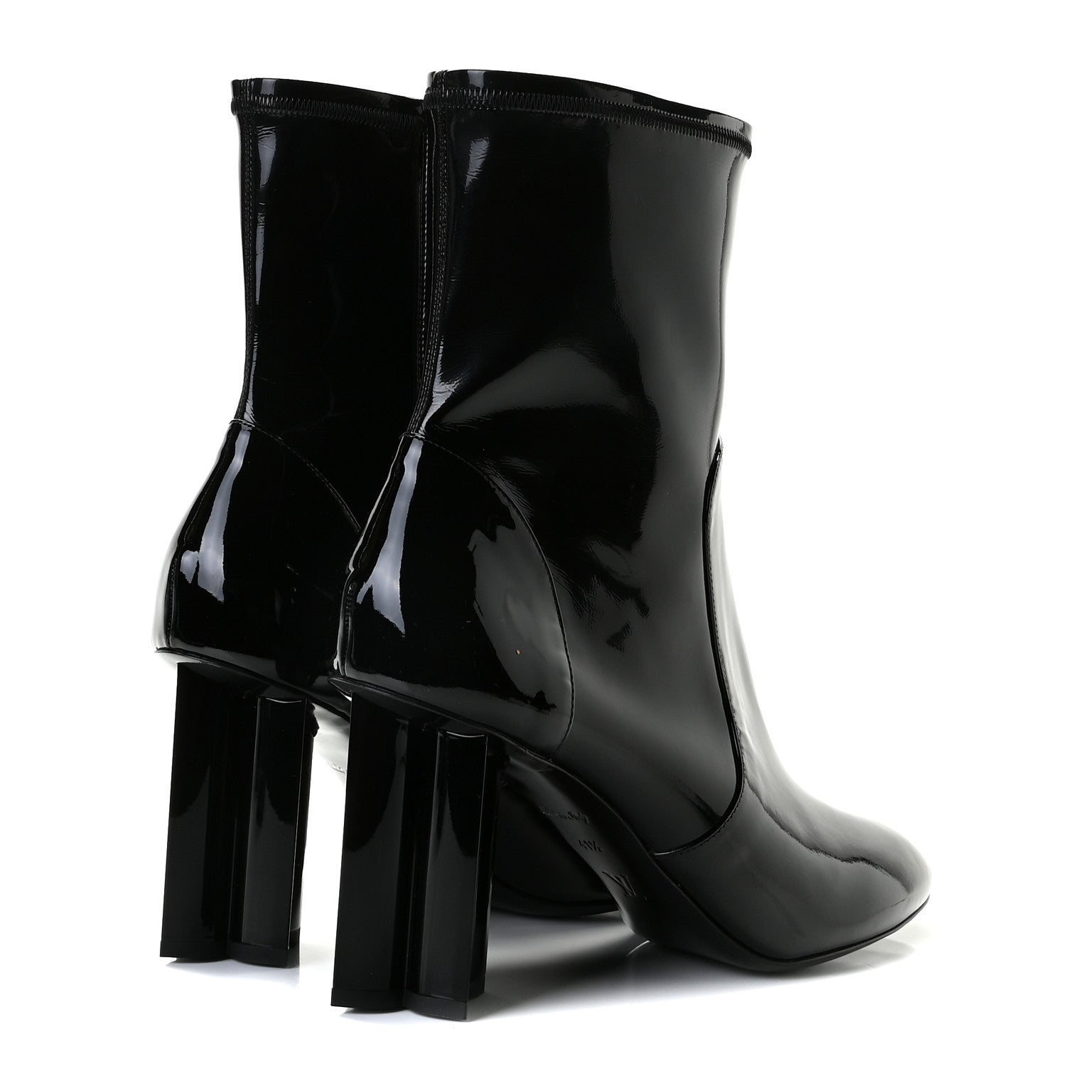Louis Vuitton Patent Uniformes Silhouette Ankle Boots 41.5 Black 3 of 7