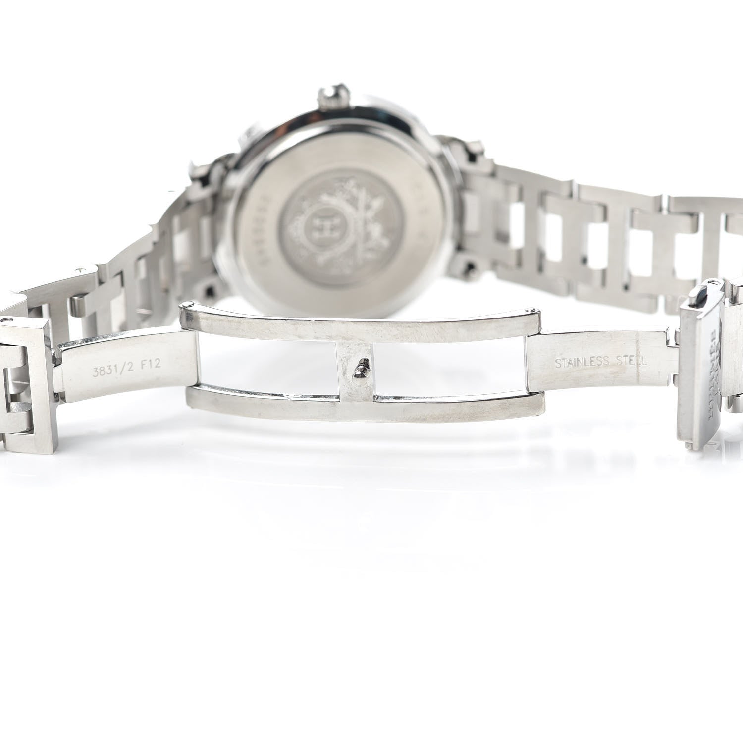 Hermes Stainless Steel 31mm Clipper Automatic Watch Grey 5 of 6