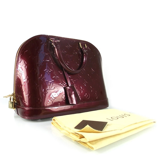 Louis Vuitton Vernis Alma PM Rouge Fauviste 3 of 9