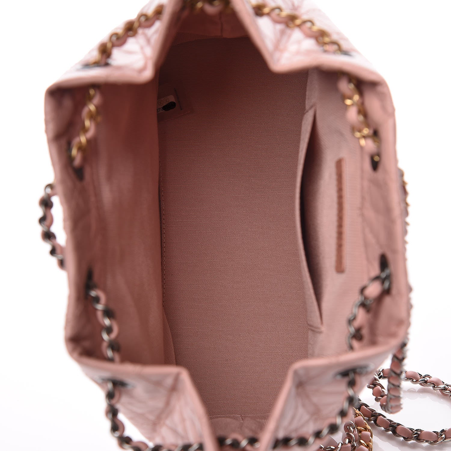 Chanel Aged Calfskin Quilted Small Gabrielle Backpack Pink 7 of 11