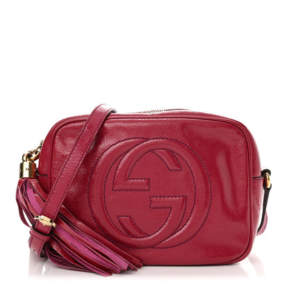 Gucci Soft Patent Small Soho Disco Bag Bright Bougainvillea 1 of 18