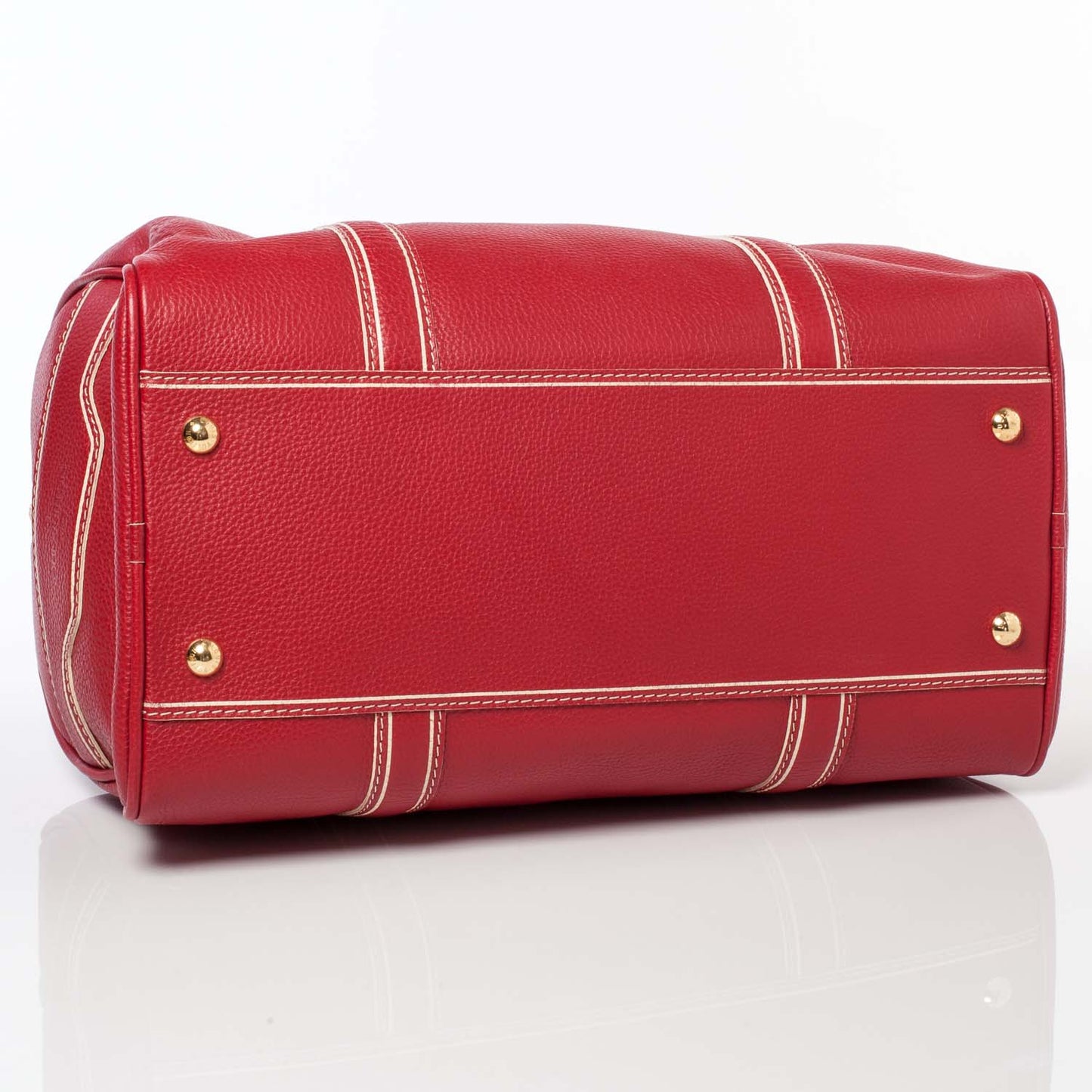 Tobago Leather Carryall Red