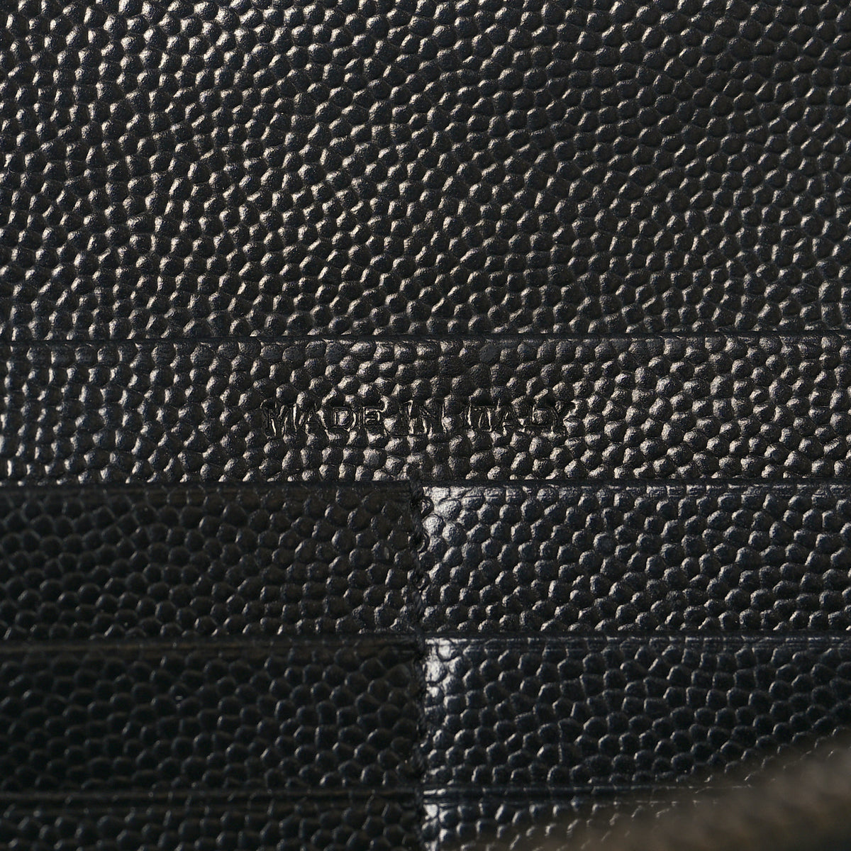 Saint Laurent Grain De Poudre Matelasse Chevron Monogram Monochrome Flap Wallet Black 7 of 8