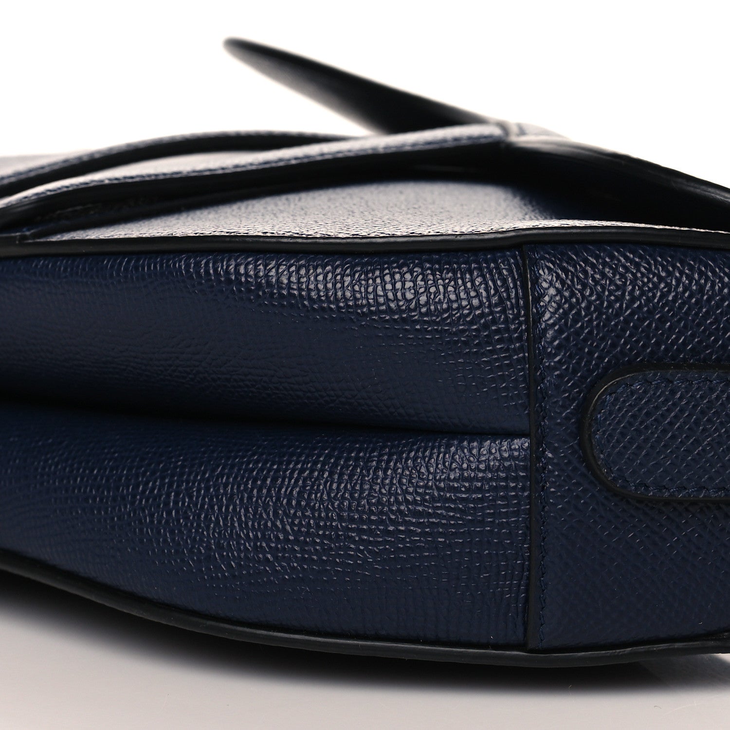 Christian Dior Grained Calfskin Saddle Bag Indigo 9 of 9