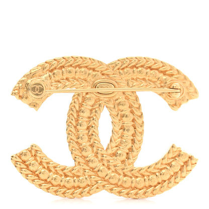 Chanel Crystal CC Brooch Gold 3 of 5