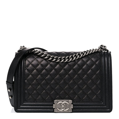 Chanel Caviar Quilted New Medium Boy Flap Black 1 of 12