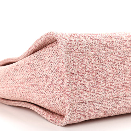 Chanel Lurex Boucle Small Deauville Tote Pink 9 of 10