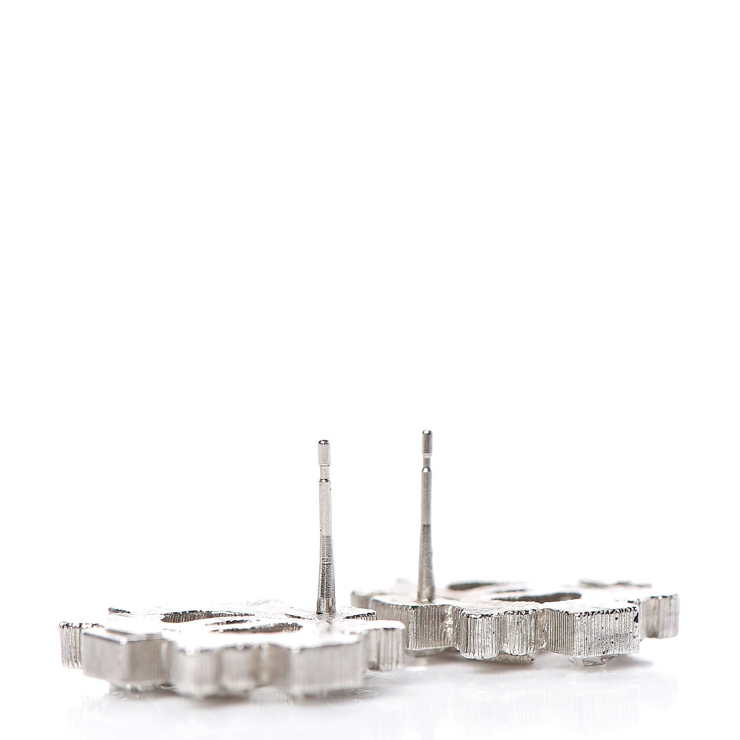 Swarovski Crystal CC Earrings Silver