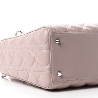 Christian Dior Lambskin Cannage Medium Lady Dior Light Pink 6 of 15