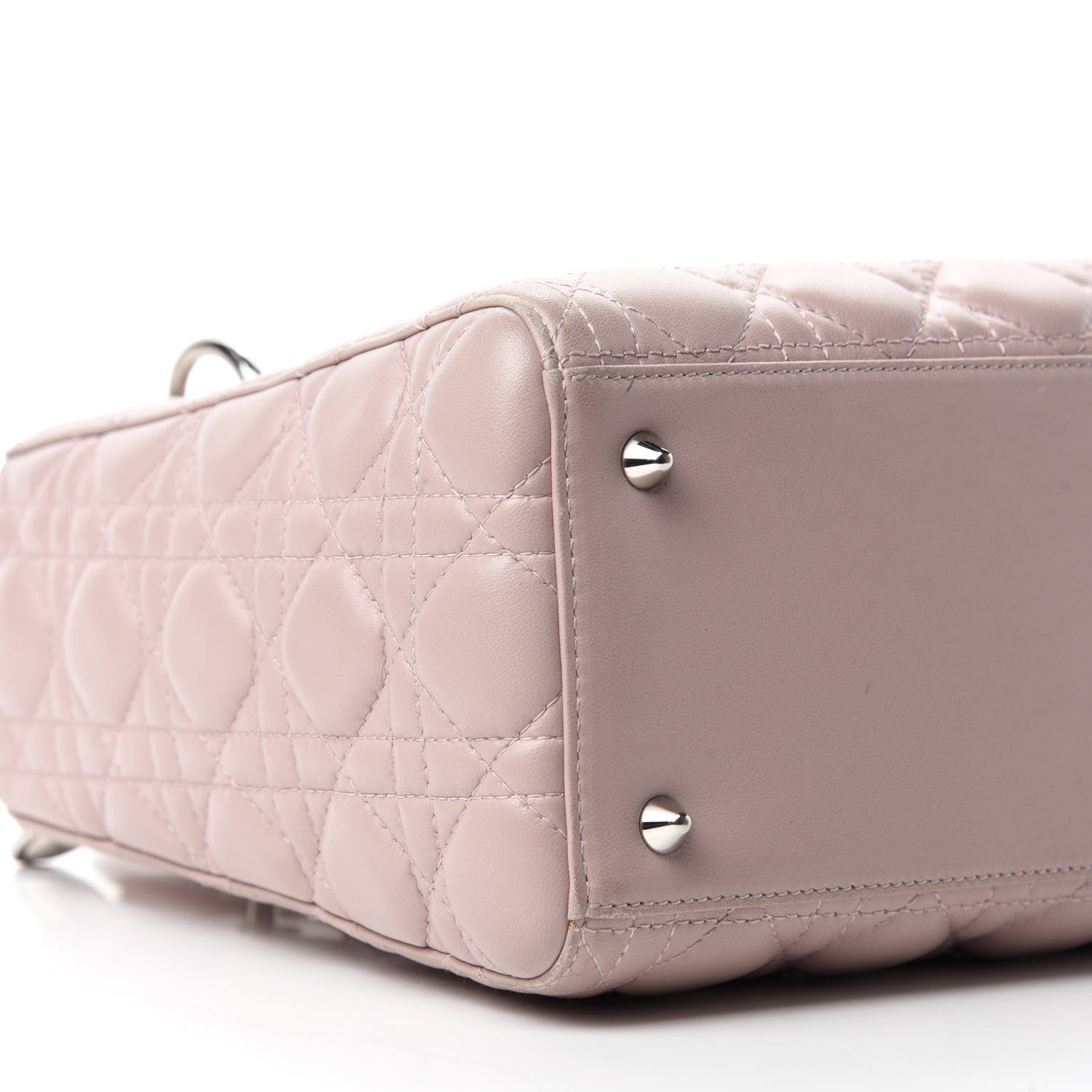 Christian Dior Lambskin Cannage Medium Lady Dior Light Pink 6 of 15