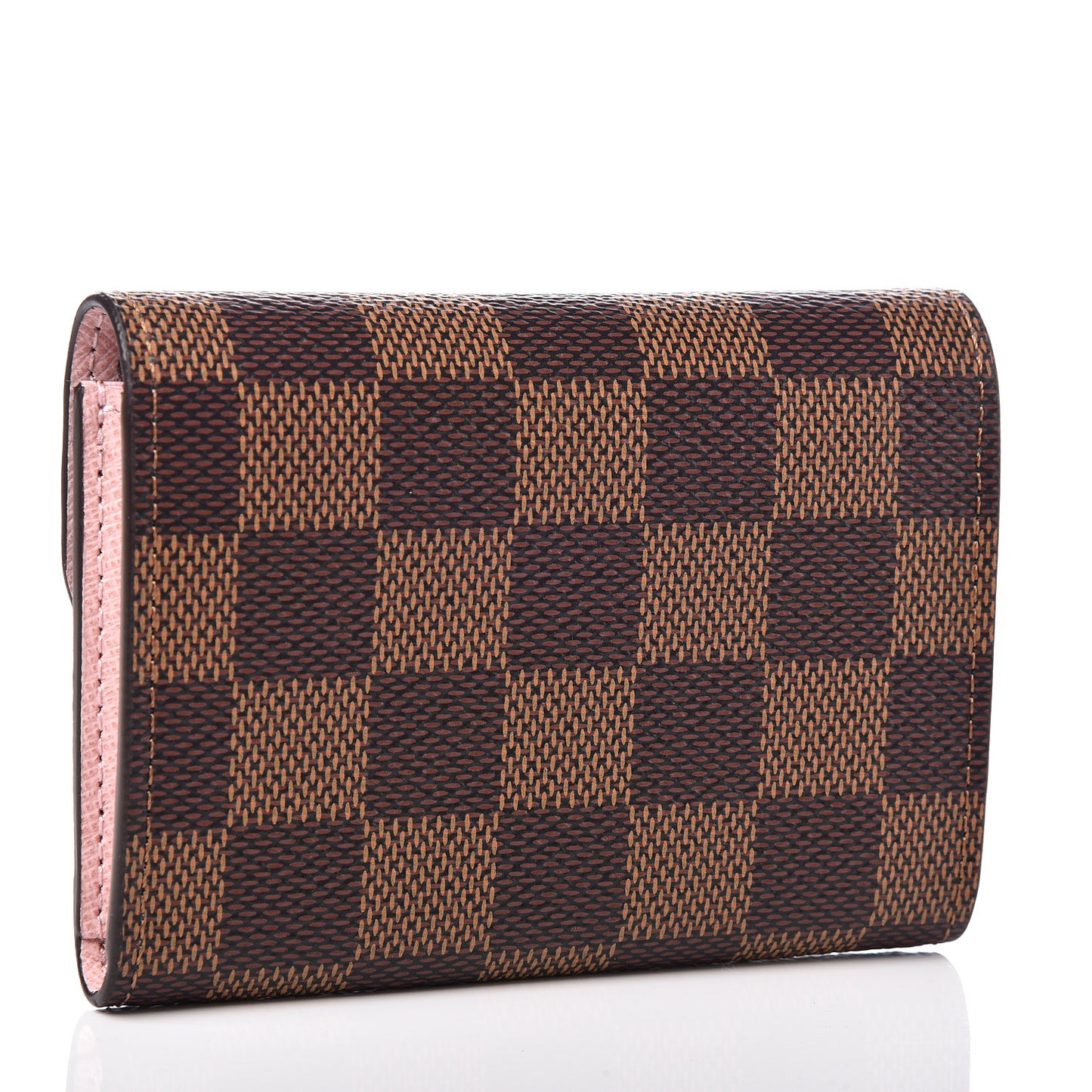 Damier Ebene Rosalie Coin Purse Rose Ballerine