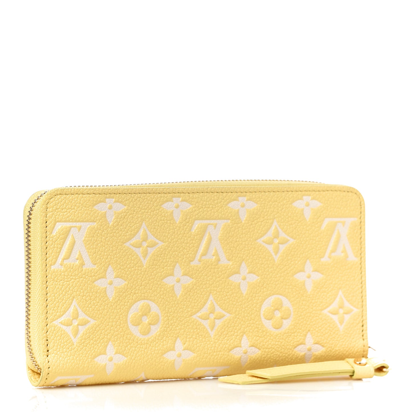 Empreinte Monogram Zippy Wallet Lemon Curd Yellow