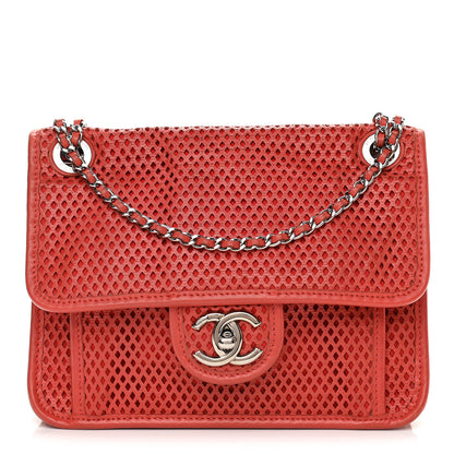 Chanel Perforated Calfskin Small Up In The Air Flap Red 1 of 13