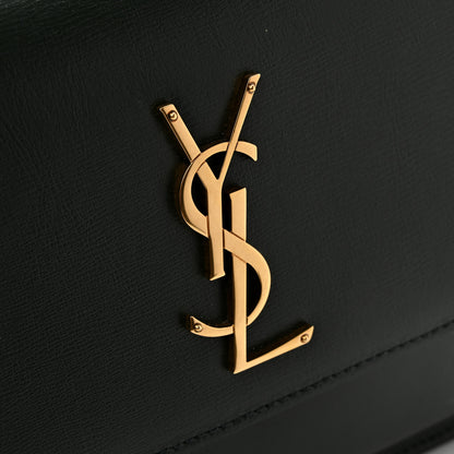 Saint Laurent Calfskin Medium Monogram Sunset New Vert Fonce 11 of 13