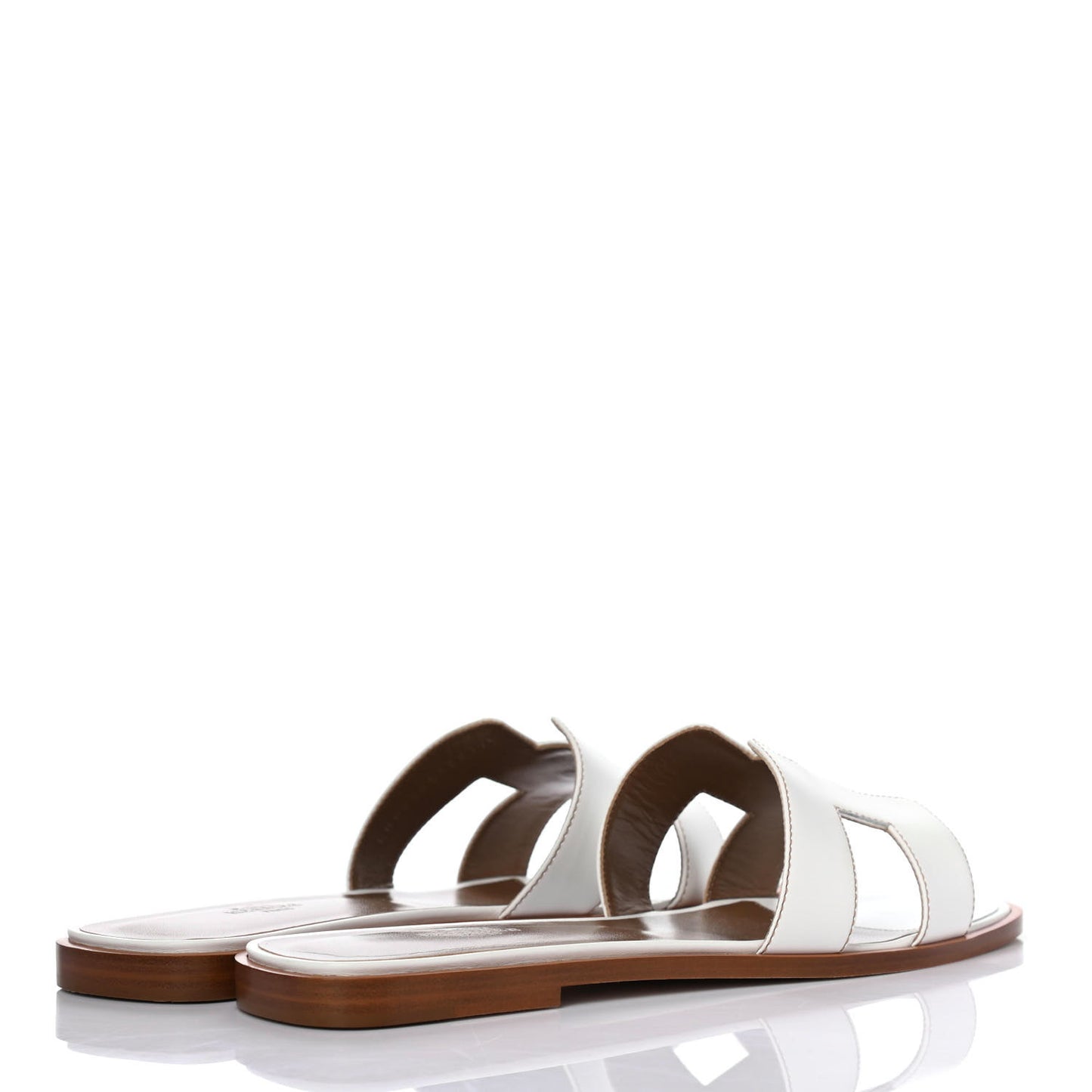 Box Calfskin Oran Sandals 40.5 White