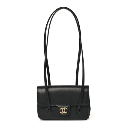 Chanel Shiny Caviar Mini Preppy Coco Shoulder Bag Black 1 of 10
