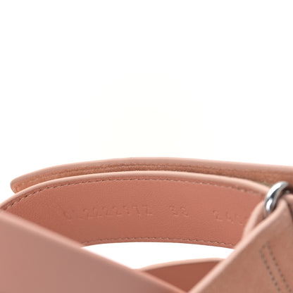 Hermes Suede Goatskin Womens Chypre Sandals 38 Nude 8 of 9