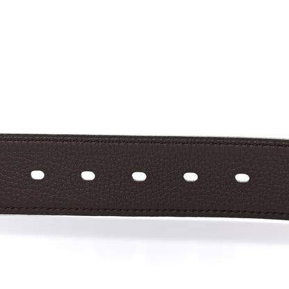 Hermes Box Togo 32mm Hapi Belt 95 Black Prune 3 of 5