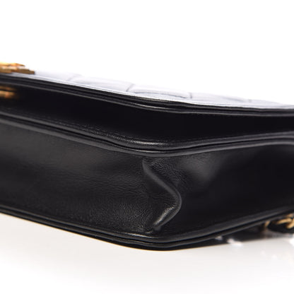 Chanel Lambskin Quilted Boy Wallet On Chain WOC Black 13 of 14