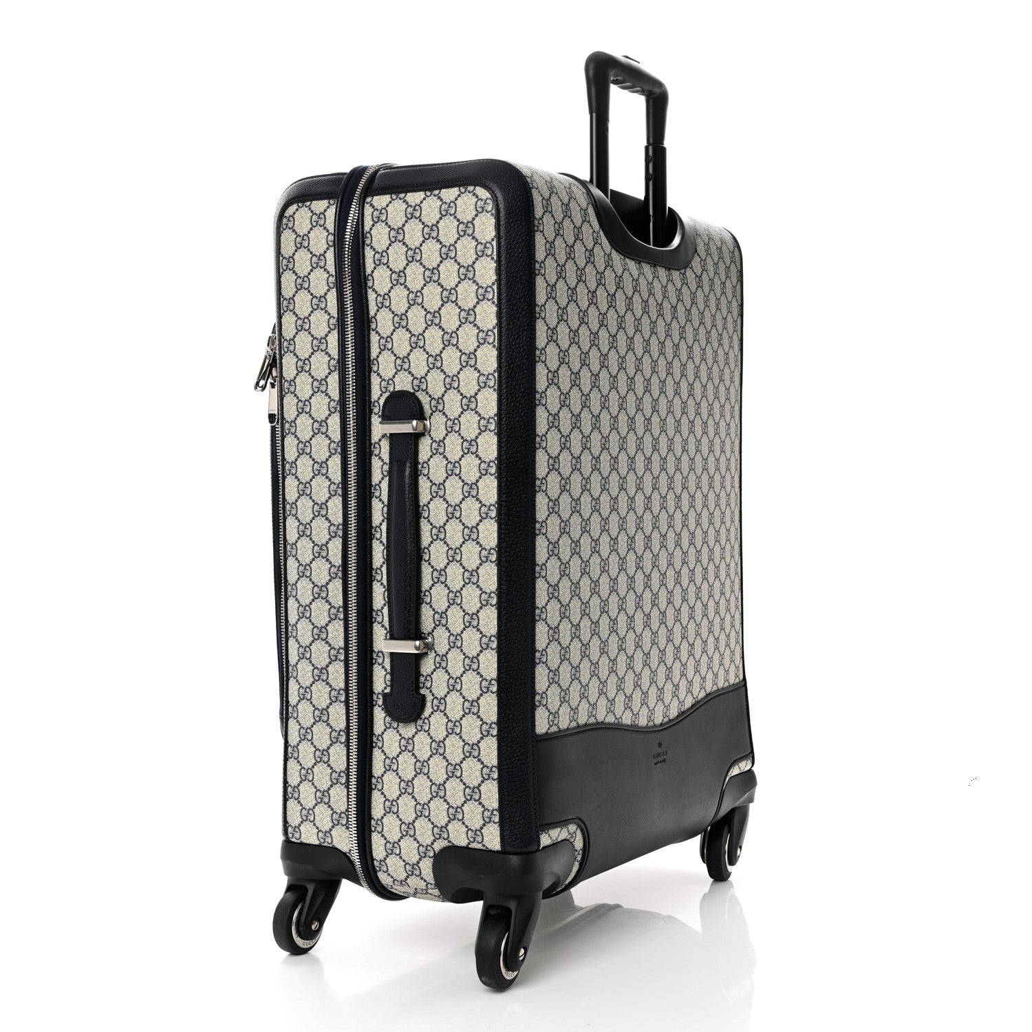 Gucci GG Supreme Monogram Web Medium Savoy Trolley Beige Blue 2 of 9