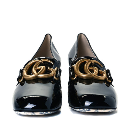 Gucci Vernice GG Victoire 55mm Loafer Pumps 37 Black 3 of 8