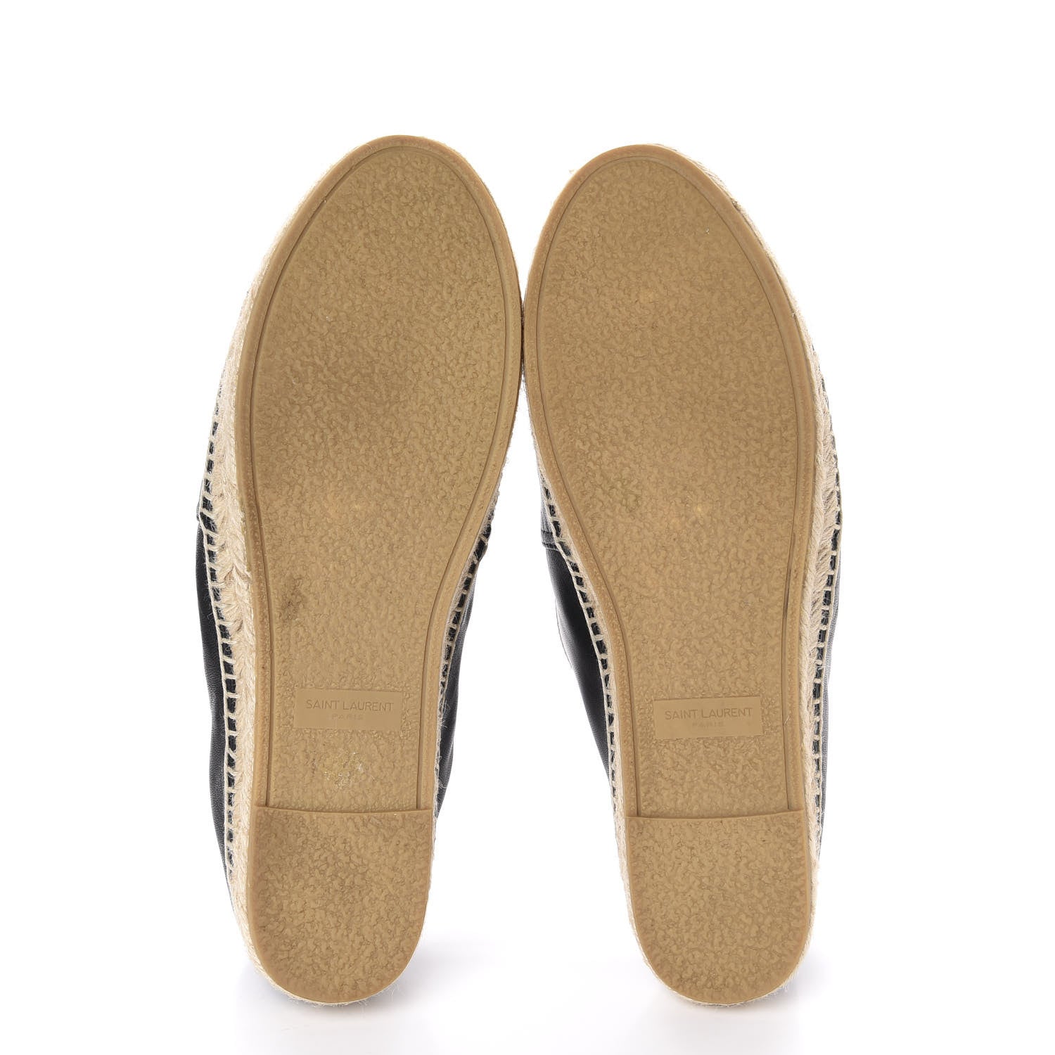Saint Laurent Lambskin Monogram Espadrilles 39 Black 5 of 11