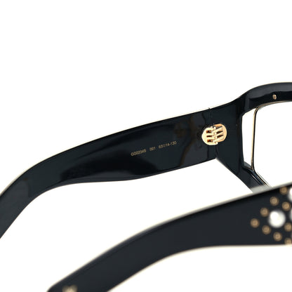 Gucci Acetate Pearl Rectangular Frame Sunglasses GG0234S Black 5 of 9