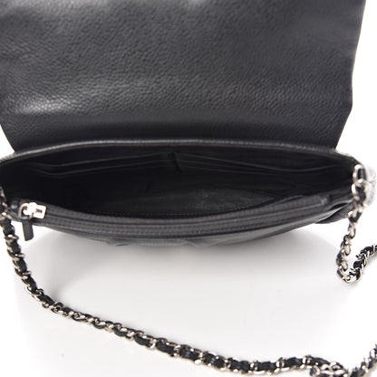 Chanel Caviar Half Moon Wallet On Chain WOC Grey 5 of 14