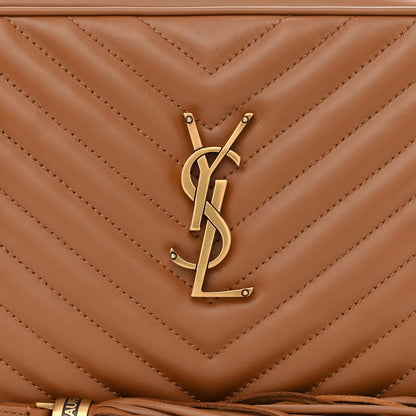 Saint Laurent Calfskin Matelasse Monogram Lou Camera Bag Cinnamon 8 of 10
