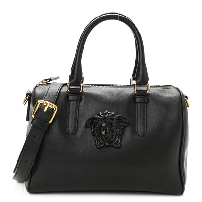 Versace Saffiano Calfskin Palazzo Duffle Bag Black 1 of 10