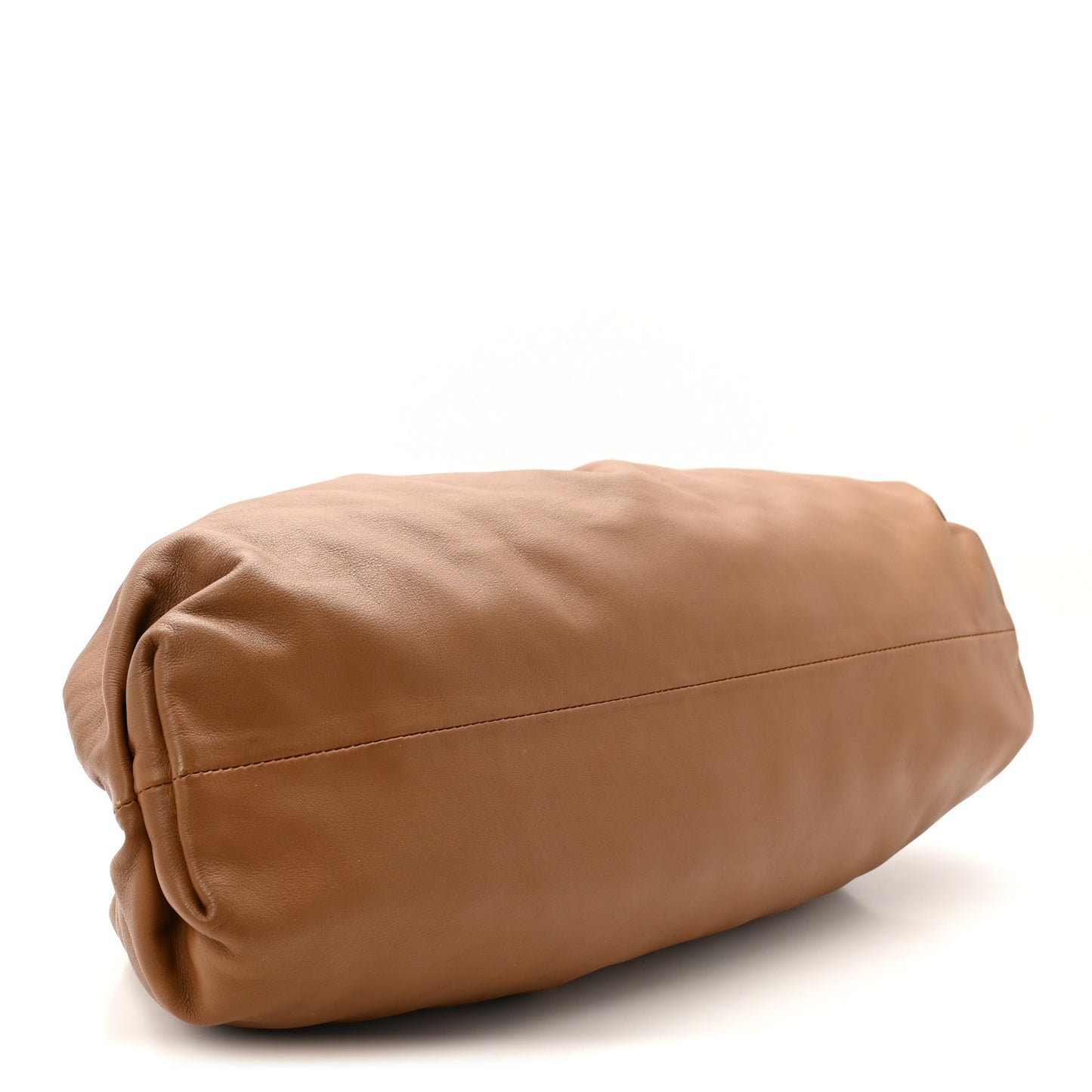 Smooth Butter Calf The Pouch Oversized Clutch Teak
