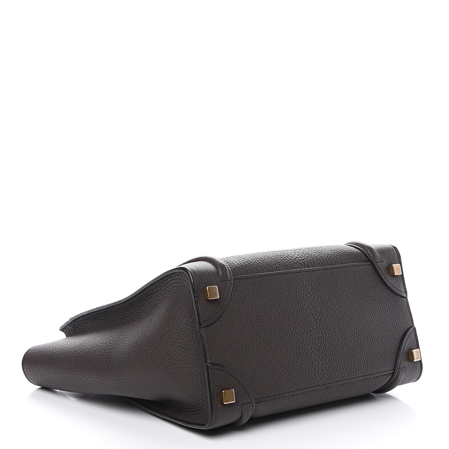 Celine Drummed Calfskin Micro Luggage Brown 3 of 8