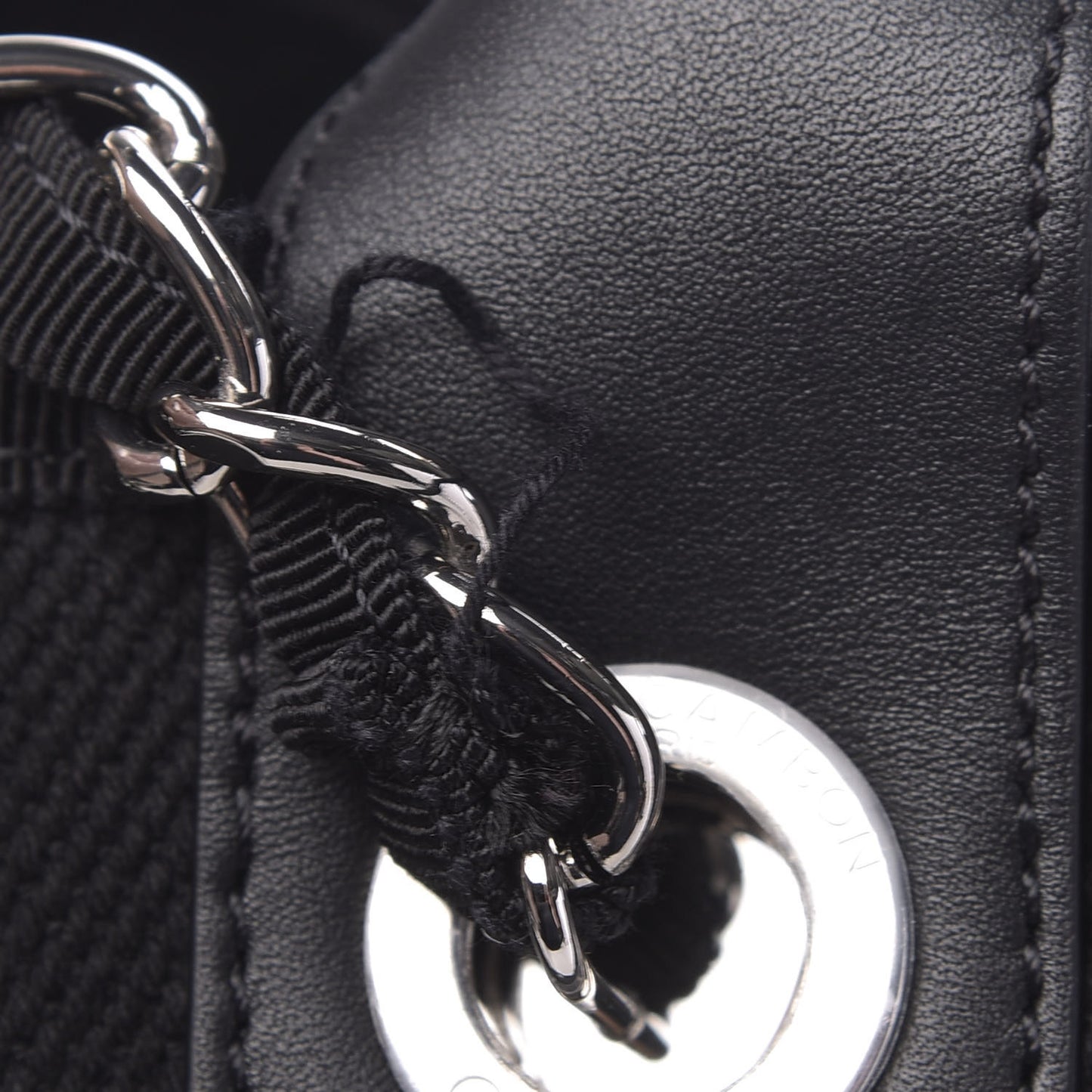 Canvas Pearl Medium Deauville Tote Black