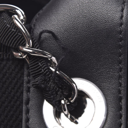 Chanel Canvas Pearl Medium Deauville Tote Black 10 of 12