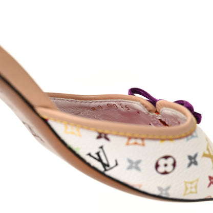 Louis Vuitton Monogram Multicolor Sandal Mule 39 White 8 of 9