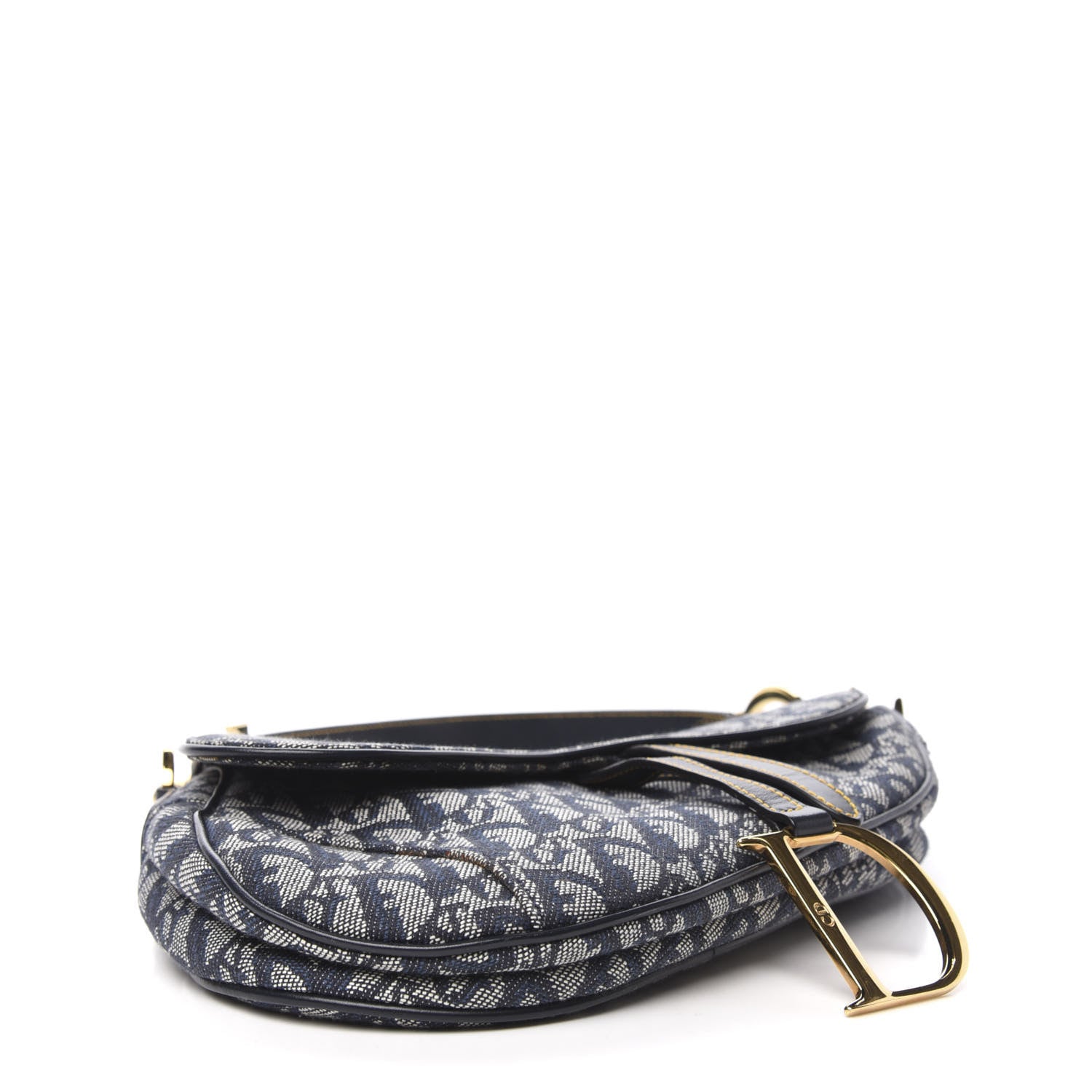 Christian Dior Monogram Saddle Bag Blue 4 of 10