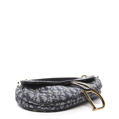 Christian Dior Monogram Saddle Bag Blue 4 of 10