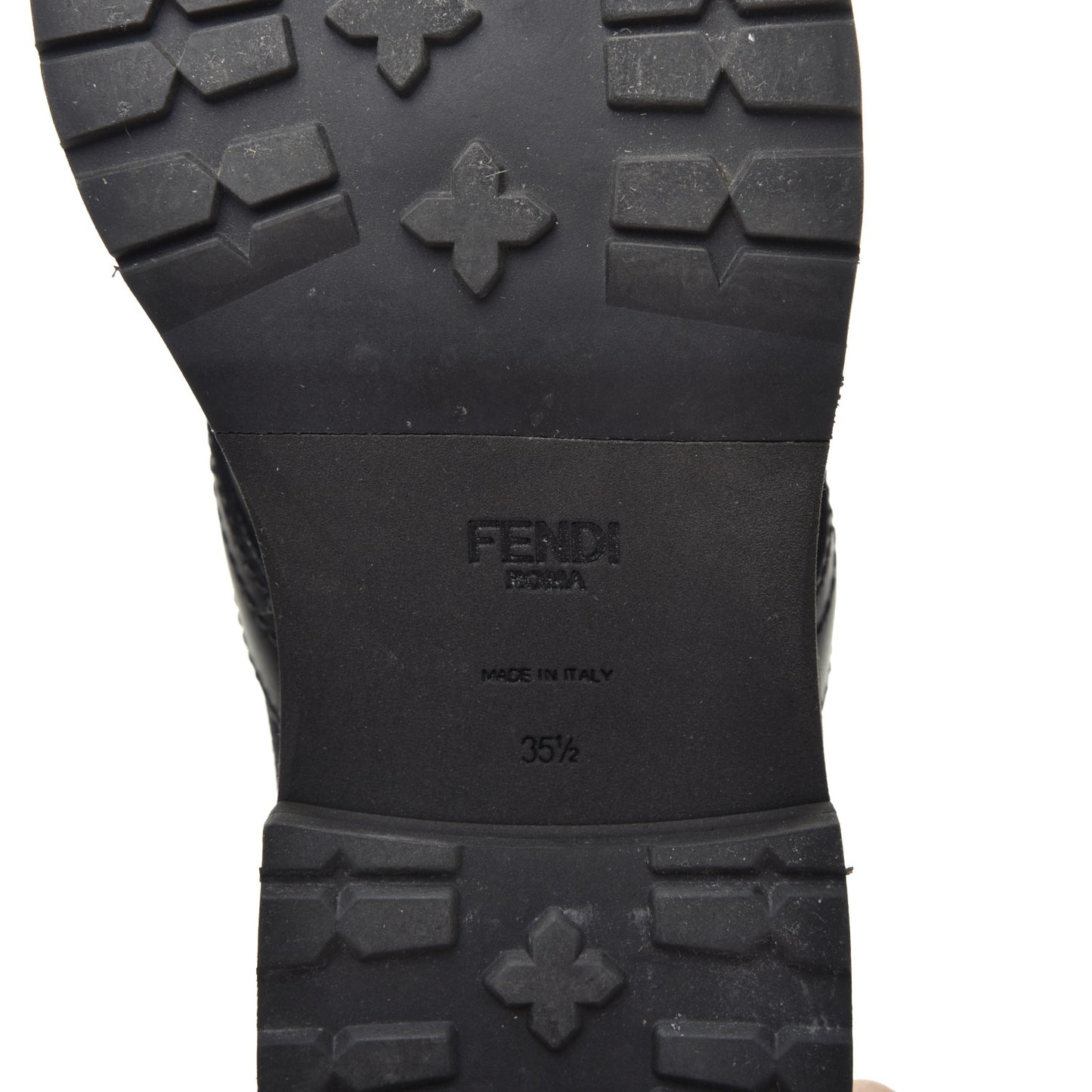 Calfskin Stretch Fabric Rockoko Biker Boots 35.5 Tobacco Black Marino