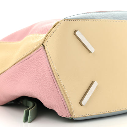 Loewe Calfskin Colorblock Medium Wrapped Handle Puzzle Bag Pink Multicolor 9 of 16